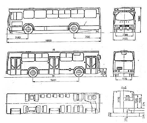 Schemat techniczny Jelcza M11